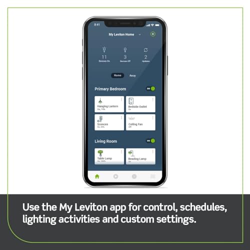 Leviton No-Neutral Decora Smart Switch, Requires MLWSB Wi-Fi Bridge to Work with My Leviton, Alexa, Google Assistant, Apple Home/Siri & Wire-Free 3-Way DN15S-1RW, White - Image 4