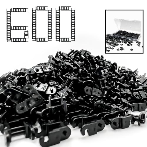 TZBTSTEAM 600PCS Technical Chain Link Tread Compatible with legoes 3711 and Other Brands Build Custom Tracks Vehicles Tank Track - Image 1