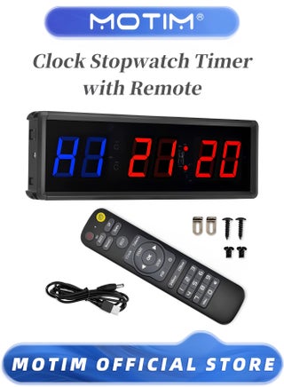Gym Timer Interval Timer Workout Timer Clock Stopwatch Timer with Remote for Classroom and Outdoor - pzsku/Z8C935FF8CF4EC20E6A5DZ/45/_/1733310110/62879f6b-93f3-4223-9ae1-232155809956