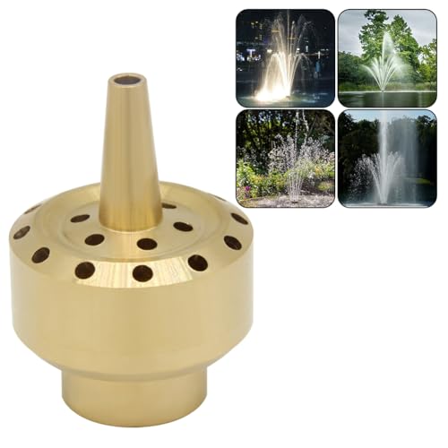 Hooshing Brass Fountain Nozzle Heads 3/4" DN20 Column Multi Direction Water Spray Nozzles Sprinkle Garden Pond Amusement Park - Image 1