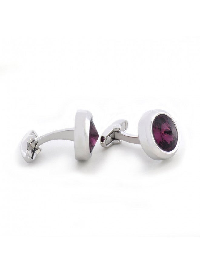 MERIT OCEAN Charm Style Cufflinks Fancy Crystal Cuff Links - Image 3