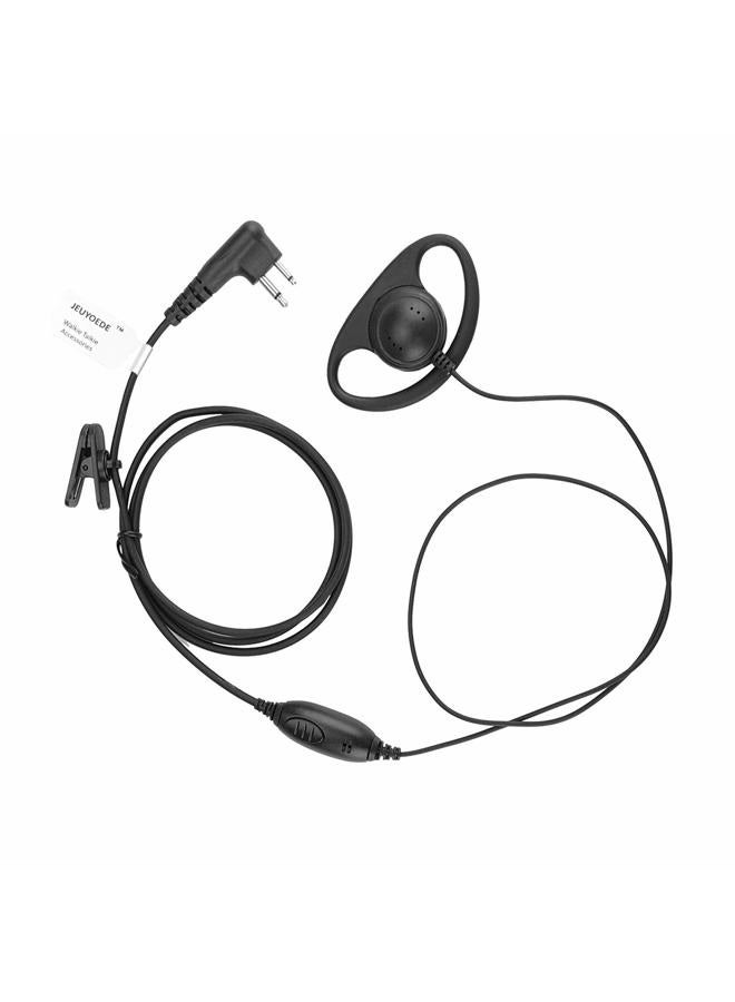JEUYOEDE CLS1110 D Shape Earpiece Surveillance Headset with Mic Compatible with Motorola Two Way Radio RMM2050 XU2600 CLS1410 CP200 GP300 PR400 - Image 1