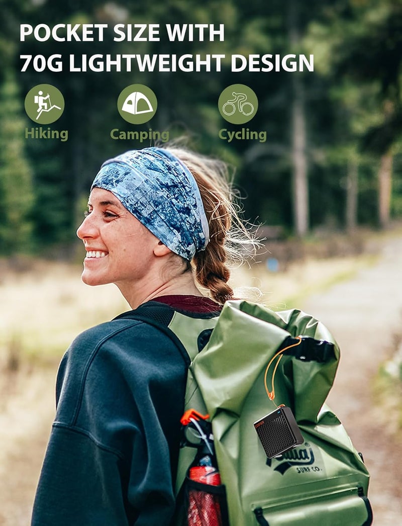 Edifier MP85 صغير مكبر صوت بلوتوث، مكبرات صوت محمولة مع بلوتوث V5.3، 8 ساعة وقت اللعب، للمنزل، السفر، في الهواء الطلق - رمادي - Image 1