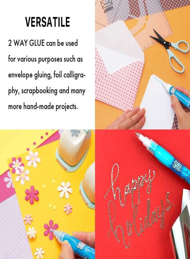 Zig Memory System 2 Way Glue Squeeze & Roll Pen Tip Size 1mm MSB-10M (PACK OF 1) Adhesive for Kids Artists Crafters Perfect for Scrapbooking Card Making Foil Calligraphy AP-Certified Made in Japan - Image 4