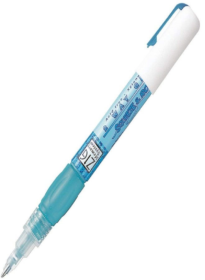 Zig Memory System 2 Way Glue Squeeze & Roll Pen Tip Size 1mm MSB-10M (PACK OF 1) Adhesive for Kids Artists Crafters Perfect for Scrapbooking Card Making Foil Calligraphy AP-Certified Made in Japan - Image 1
