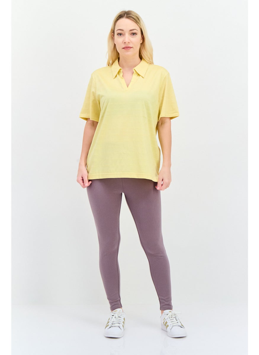 Women Sportswear Fit Short Sleeve Outdoor Polo Shirt, Yellow - pzsku/Z8C937F85CE71ED47AF4CZ/45/_/1737642578/90f94c49-437d-4b38-a5a6-cf28748afbec