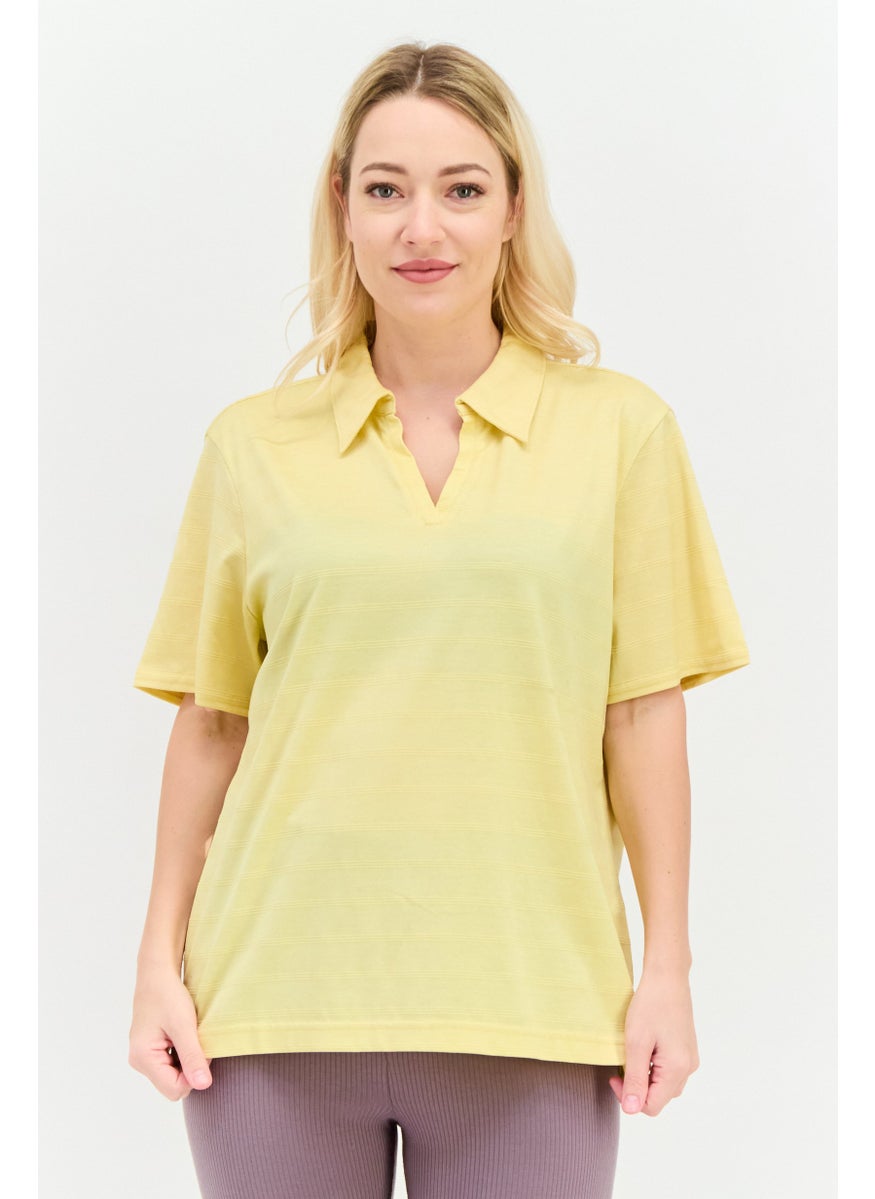 Women Sportswear Fit Short Sleeve Outdoor Polo Shirt, Yellow - pzsku/Z8C937F85CE71ED47AF4CZ/45/_/1737642580/d7f23537-c271-41b0-82e0-ec0c8df6f1c1