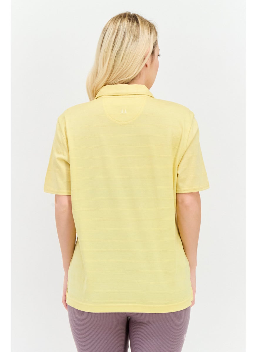 Women Sportswear Fit Short Sleeve Outdoor Polo Shirt, Yellow - pzsku/Z8C937F85CE71ED47AF4CZ/45/_/1737642584/5c774908-aab4-4945-9fcb-2c8aedab4de5