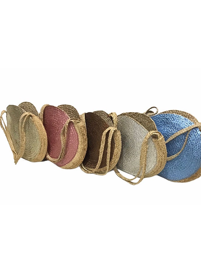 NIBEMINENT Summer Straw Beach Tote Bag Brown  - Image 5