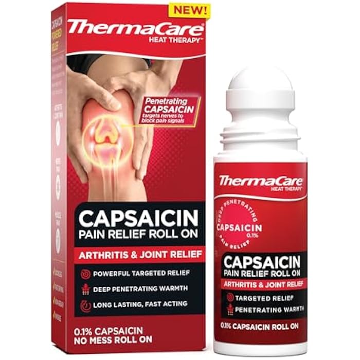 ThermaCare Arthritis Pain Relief Roll-On - Capsaicin Pain Relief for Joint & Muscle Pain - Warming Topical for Arthritis, Stiffness, & Aches - Mess-Free Roll-On for Daily Comfort Use - 2.5 oz - Image 1