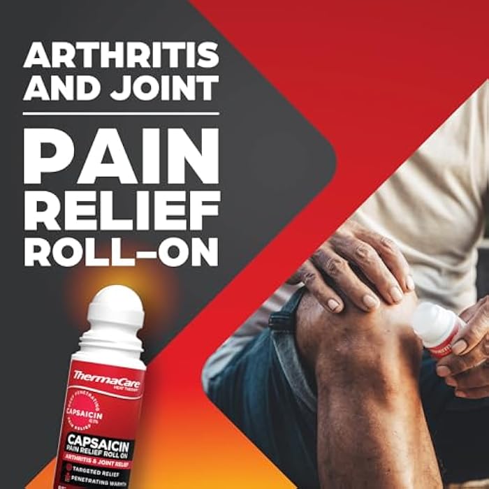 ThermaCare Arthritis Pain Relief Roll-On - Capsaicin Pain Relief for Joint & Muscle Pain - Warming Topical for Arthritis, Stiffness, & Aches - Mess-Free Roll-On for Daily Comfort Use - 2.5 oz - Image 2