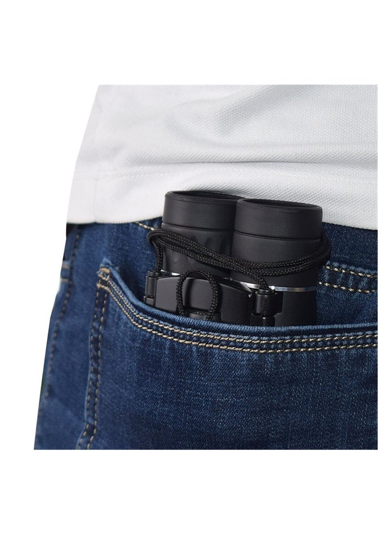 Generic HD Zoom Portable 900x25 Zoom Binoculars High Definition Low-Light Night Vision Travel Folding Telescope Travel Folding Telescope Bag For Watching Travel Viewing  - Image 4