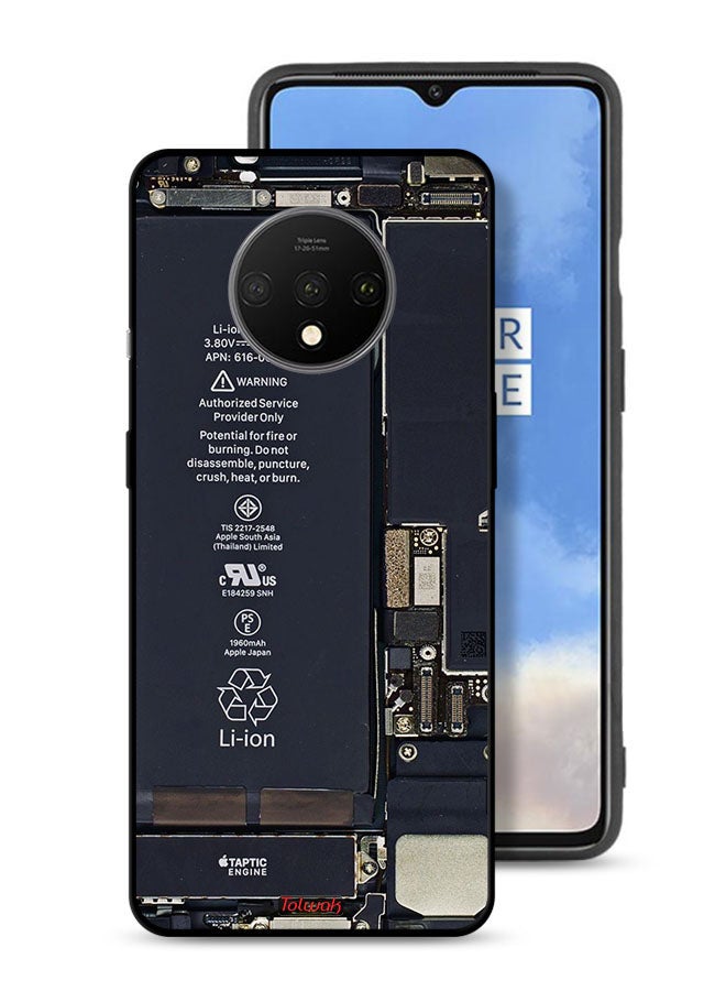 Tolwak OnePlus 7T Protective Case Cover Phone Circuit Pattern - Image 1