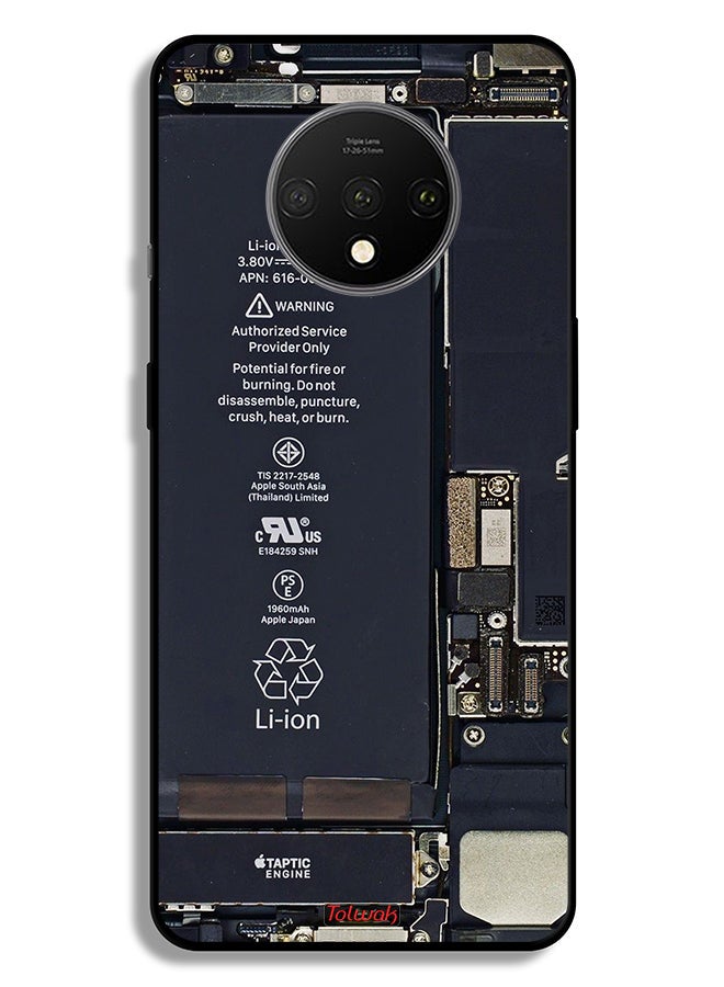 Tolwak OnePlus 7T Protective Case Cover Phone Circuit Pattern - Image 2