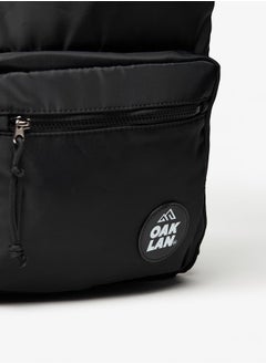 Oaklan by Shoexpress Logo Applique Backpack with Adjustable Straps - 36x30x15 cm  - Image 3