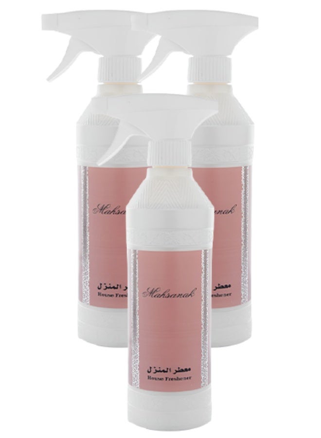 Banafa 3 Pieces Mahsanak House Freshener 500ml - Image 1