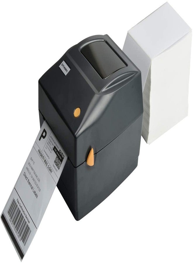 FungLam 4" x 6" Direct Thermal Shipping Labels - Pack of 500 Fanfold Labels - White Perforated, Permanent-Adhesive, Compatible Zebra & Rollo Thermal Label Printer - Image 4