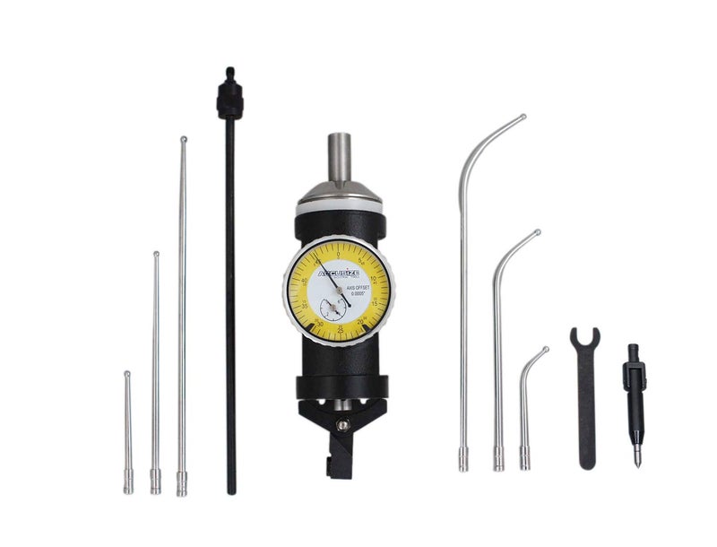 Accusize Industrial Tools 0-0.15 inch by .0005'' Graduations, Co-Ax Indicator, Coaxial Centering, Yellow Dialing Face, Jd21-0003 - Image 2