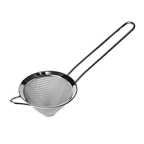 NJ Cocktail Stainless Steel Fine Mesh Strainer for Food, Tea, Bar Strainer 3 inch - Image 2
