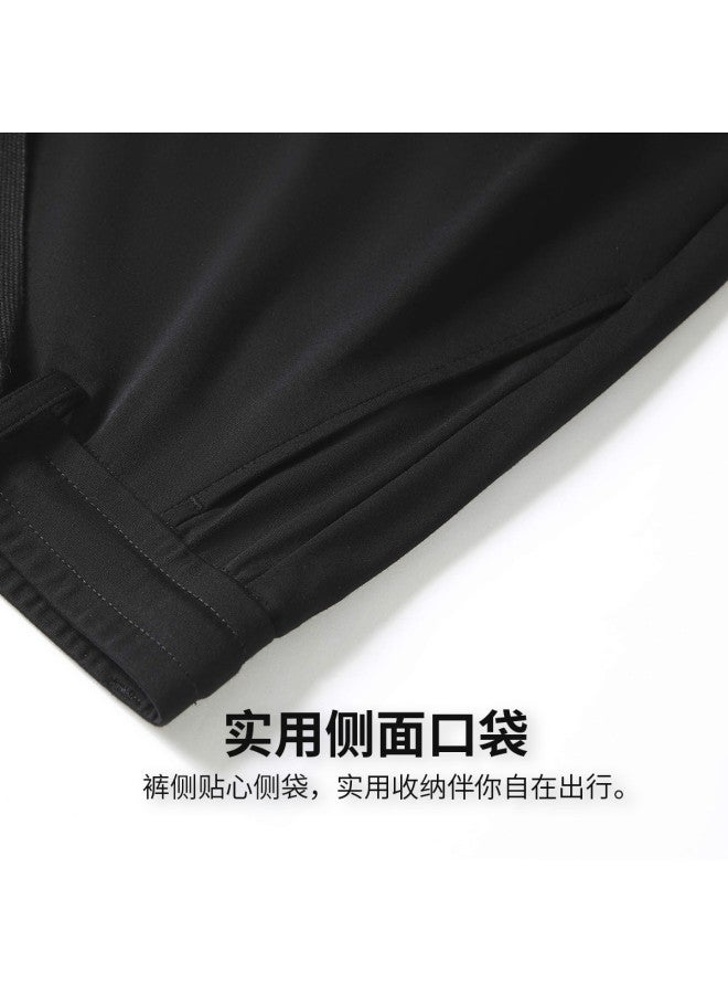 FOLUNSI men's Casual Pants - Elastic Waist Straight Leg Versatile Everyday Office Trousers - Image 4