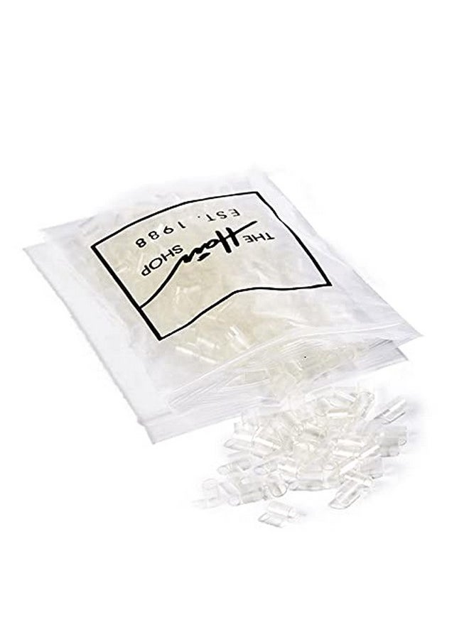 The Hair Shop Hair Extensions Shrinky Clear Tubes By The Hair Shop Keratin Glue Lined Plastic For Itip ; Strong Clear Tube Bond For 100% Remy Human Hair Extensions (4Mm Diameter) [250 Pcs]  - Image 2
