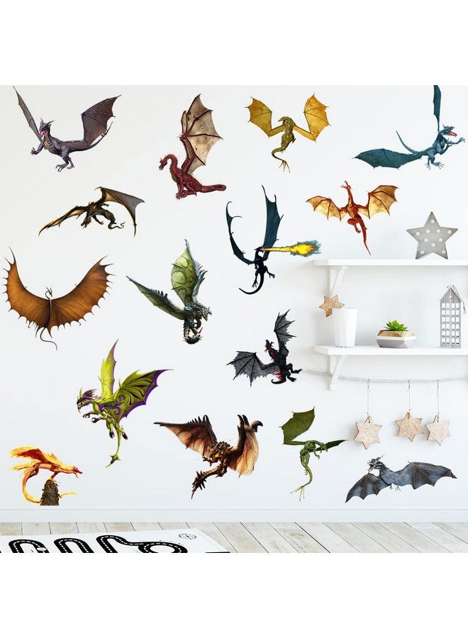 WOYINIS 3D Fantasy Dragon Wall Decal Peel & Stick Dragon Flying Wall Stickers Removable Vinyl Wall Art Decor for Kids Living Room Classroom Nursery Decoration - Image 5