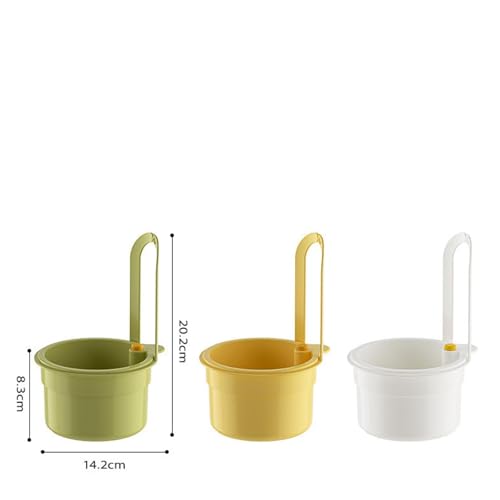 SECRET DESIRE Kitchen Sink Drain Strainer Basket Food Catcher Corner Hanging Sink Strainer Yellow - Image 2