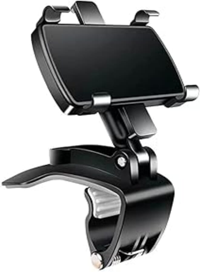 Car Dashboard Phone Holder, Tuklye Rotating Dashboard Clip Cell Phone Holder, 360-Degree Rotation Mobile Clip Stand for 4 to 7 inches Smartphones