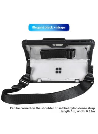 Surface Protective Case Anti-fall Plastic Shell Pro7 Magnetic Attraction Bluetooth Keyboard Go4 Soft Protective Cover-Color:surface Pro4/5/6/7/7 + Transparent Bottom Shell Black Edge + Strap - pzsku/Z8C9419EF2FB1BE2060DAZ/45/1744995747/13ab36e6-2c71-46fb-8f6a-dc7d3be41f1d