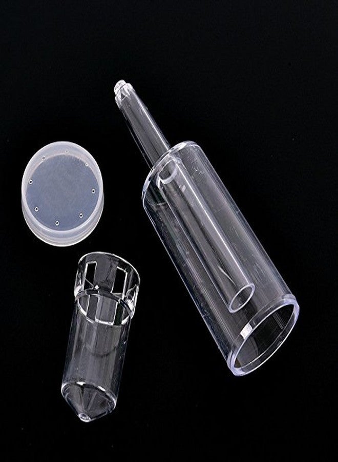 قفل هواء بسيط من قطعتين لصنع البيرة والنبيذ، مزود بغطاء وسدادة مطاطية رقم 6. - Image 4