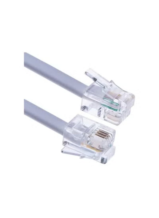 Terabyte Telephone Handset Cable Telephone Coiled hanset Cord Telephone Spiral cable Compatible with Landline/IP Phones,Stretch Length 2m WHITE - Image 2