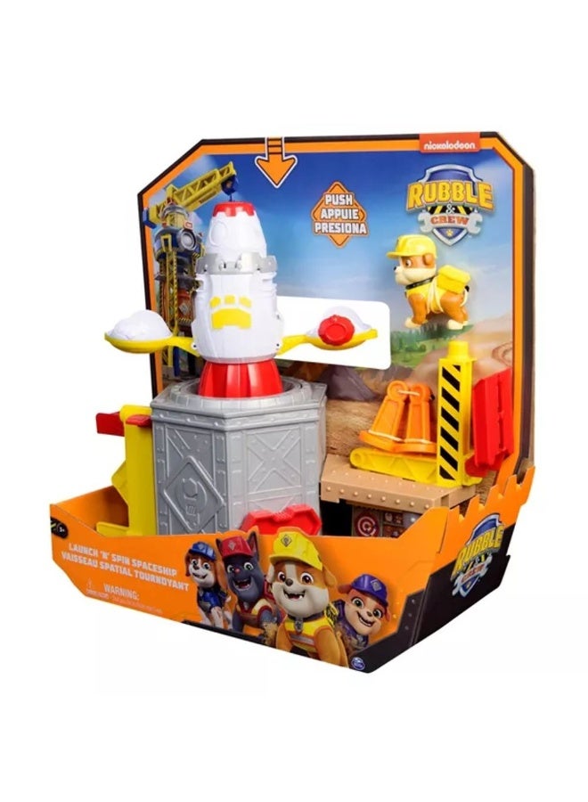 PAW PATROL مجموعة ألعاب سفينة الفضاء من روبل وطاقم الإطلاق والدوران (27.94 سم) - Image 1