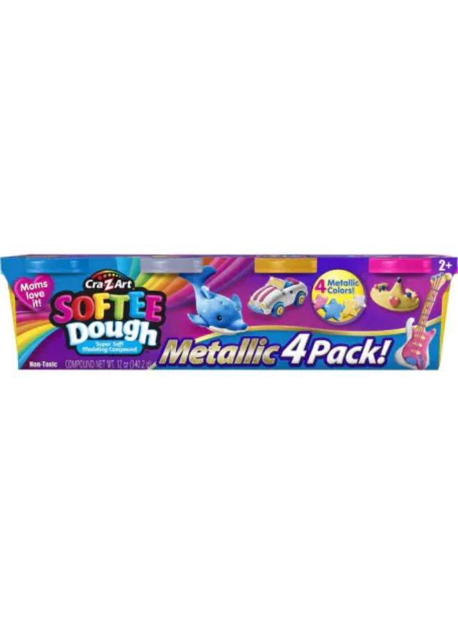 Cra-Z-Art Softee Dough 4 Pack Metallic