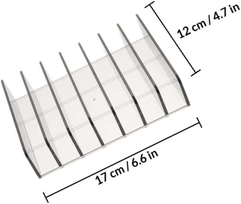 Eyeshadow Palettes Holder Makeup Container 2pcs Large Semi- Gray 7-compartment Cosmetic Organizer Dustproof Vanity Storage for Makeup Accessories - Image 2