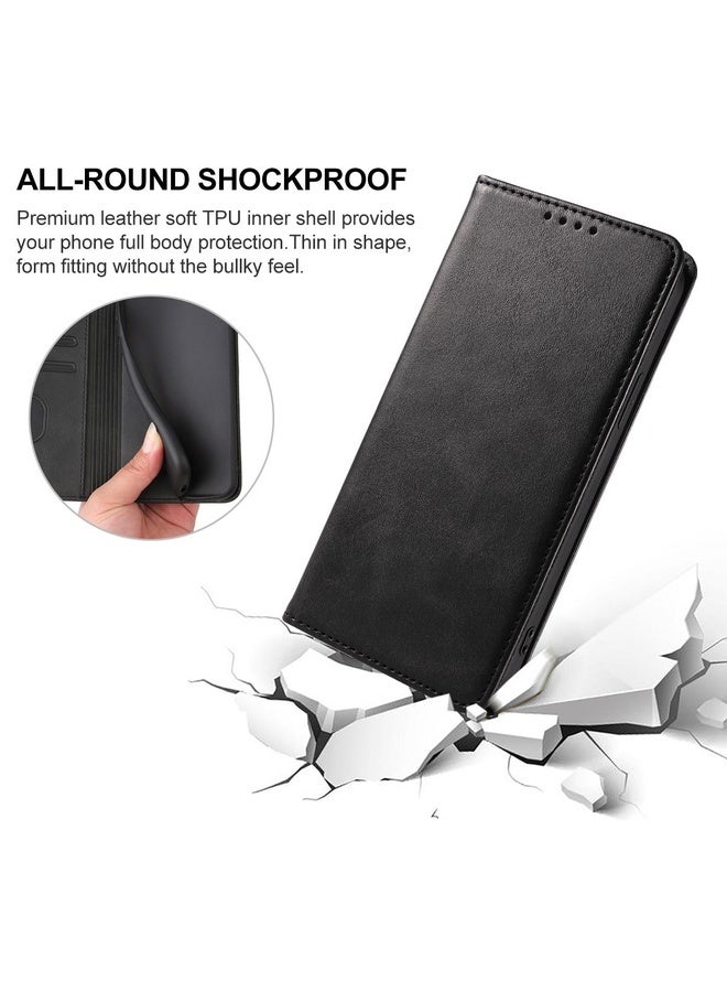 For Sony Xperia 1 V Magnetic Closure Leather Phone Case(Black)