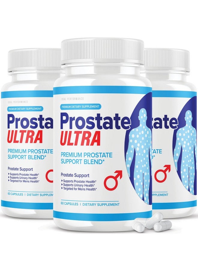 IDEAL PERFORMANCE أداء مثالي (3 عبوات) مكملات بروستات ألترا للرجال صيغة صحة البروستات (180 كبسولة)