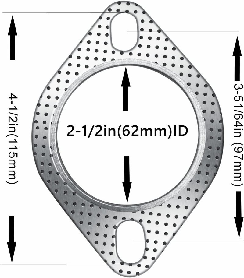 Strongthium 2.5" Exhaust Gasket - Pack of 2 - Image 2