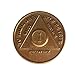 wendells 1 Year Bronze AA Alcoholics Anonymous Birthday Anniversary Recovery Medallion Coin Chip - Image 4