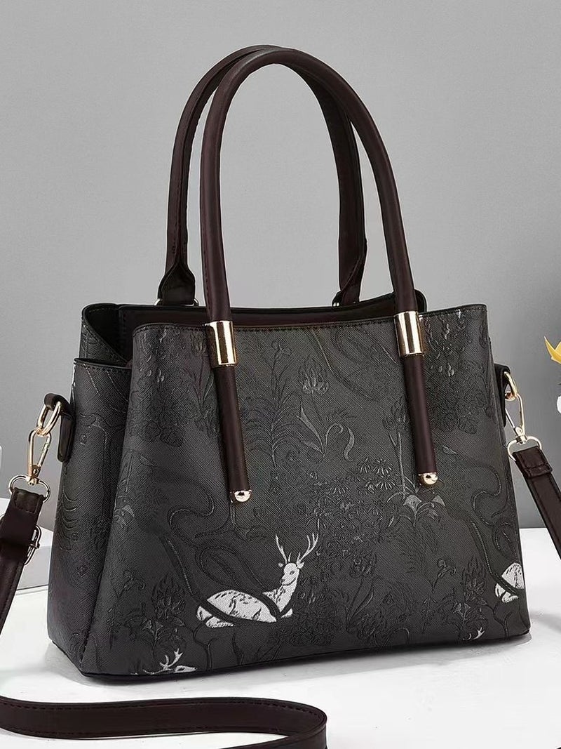 High-Grade Bag For Women 2023 New Summer Popular Shoulder Messenger Bag Niche Design Embroidered Portable Diana Bag - Image 3