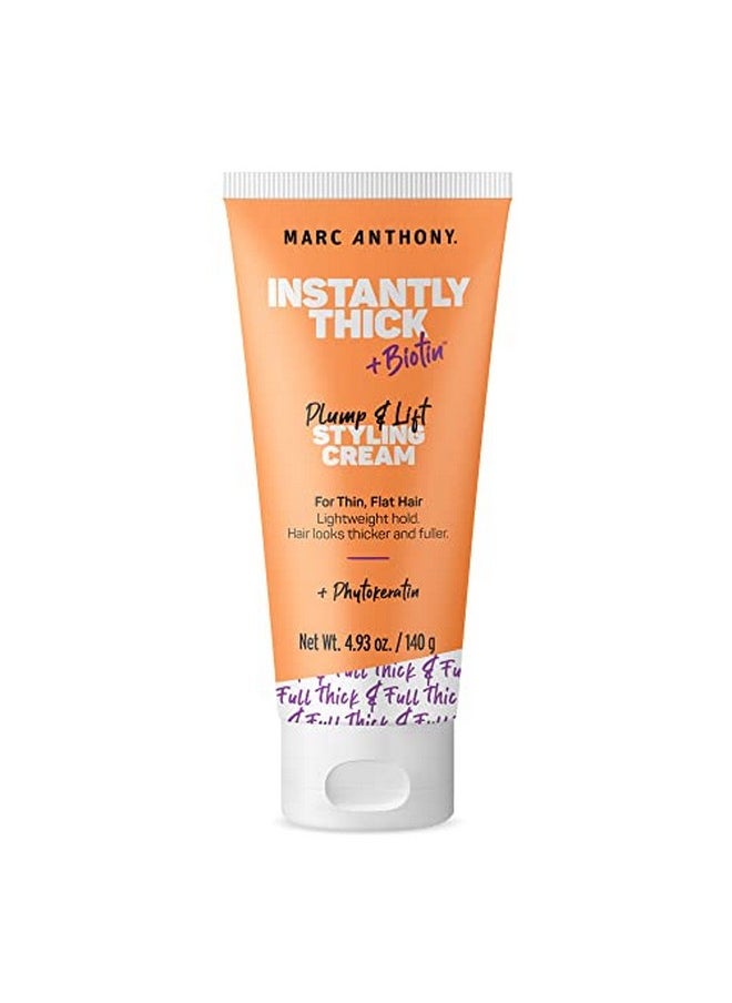MARC ANTHONY - Instantly Thick Biotin Styling Cream Set Biotin & Vitamin E Hair Thickening Cream Volumizing Lightweight Thickening Hair Product For Fine 4.93 Oz - Image 1