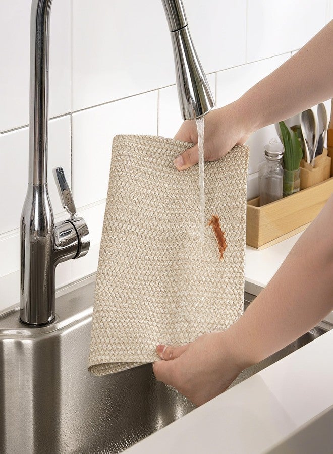 بوليت مفارش طاولة طعام من الفينيل المنسوج القابل للغسل للاستخدام الداخلي والخارجي من بوليت، طقم من 4 قطع - Image 3