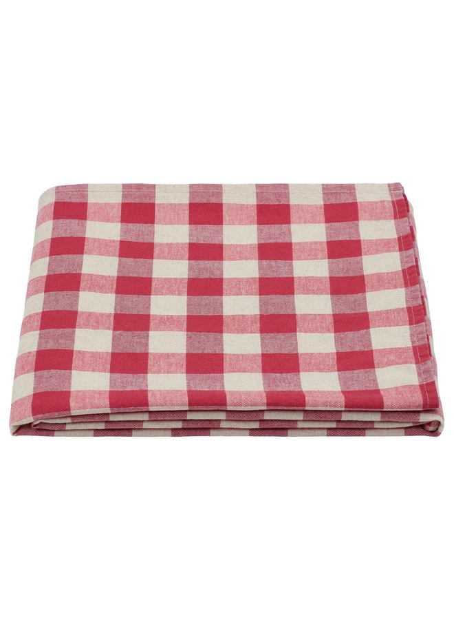 erorex Tablecloth, White/Red, 145X240 Cm - Image 1