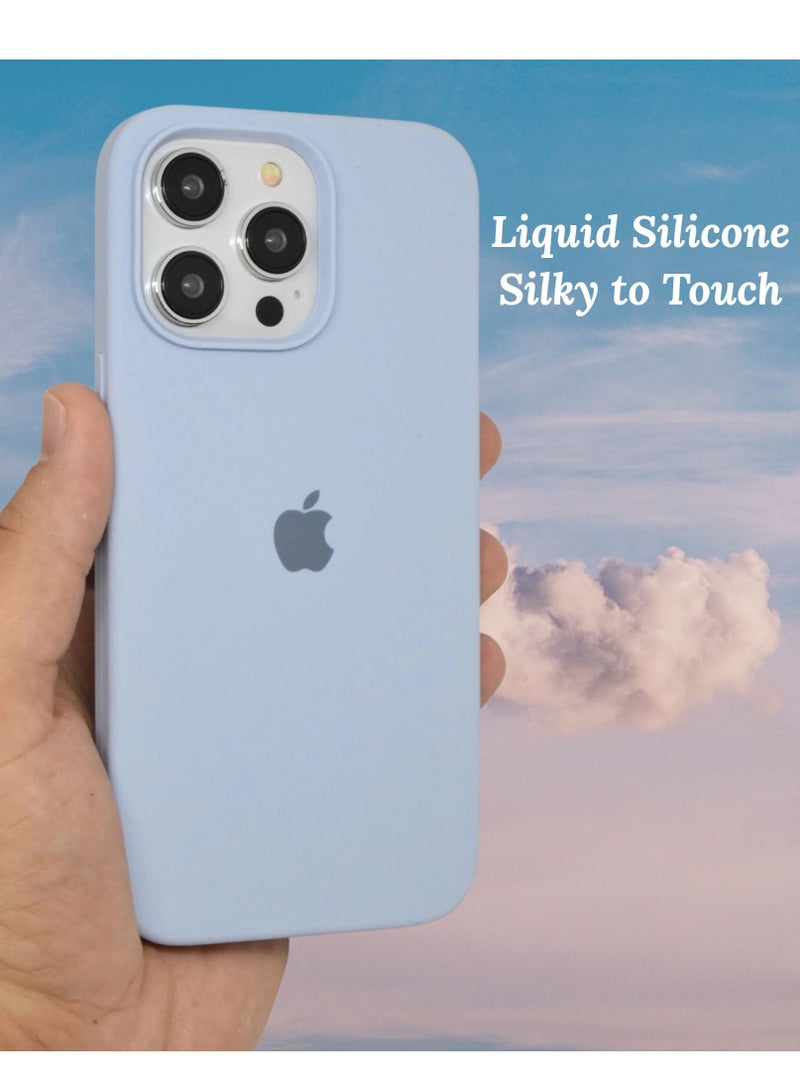 Logo iPhone 13 Pro Case Liquid Silicone Anti Scratch Anti Fingerprint Soft Silky Touch Shockproof Protective Cover for Apple iPhone 13 Pro - Image 2