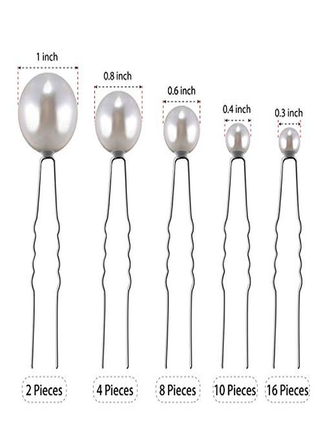 WILLBOND 40 Packs Pearl Hair Pins Wedding Bridal Flower Pins For Brides And Bridesmaids Hair Style (Mix Size) - Image 4