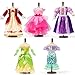 WONDOLL 18 Inch Doll Clothes and Accessories 5Piece Princess Dress Up Set Complete Outfits for 18 Inch Dolls Perfect for Dress Up Play Birthday Gifts No Doll - Image 4