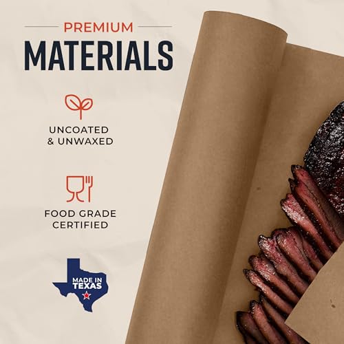 Bryco Goods Brown Kraft Butcher Paper Roll - 18 Inch x 100 Feet - USA Made - Food-Grade Paper for Wrapping and Smoking Meat, BBQ, Grilling, Perfect Brisket Crust - Durable, Unbleached, Uncoated & Unwaxed - Image 2