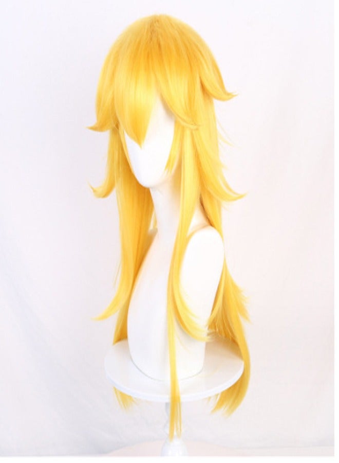 إسكدنيا دعائم عرض المسرح للحفلات، شعر مستعار للأميرة ياسمين باللون الأصفر - Image 3