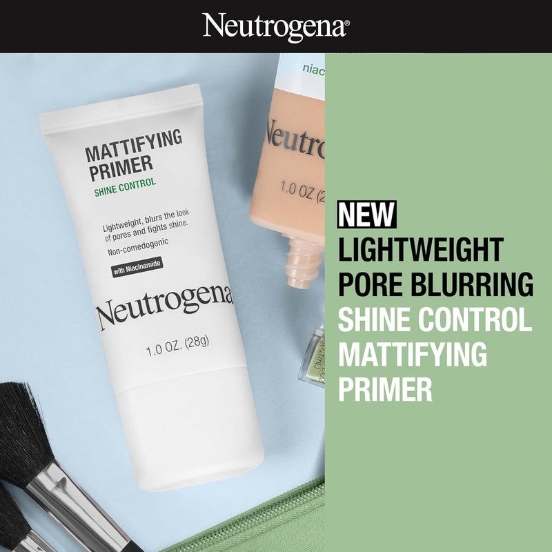 Neutrogena برايمر نيوتروجينا ماتيفينغ مع تحكم اللمعان - برايمر وجه خفيف الوزن يخفف مظهر المسام يساعد على تقليل اللمعان - برايمر مات مع النياسيناميد 1 أونصة - Image 2