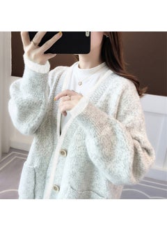Generic Autumn 2024 New Explosions Women's Sweater Loose Outer Wear Knitted Cardigan Early Autumn Mink Velvet Jacket  - Image 5