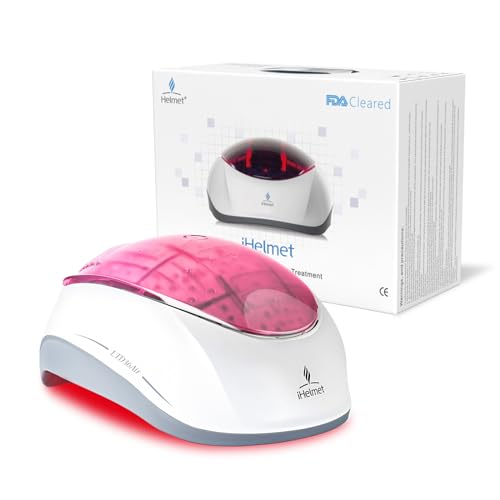 iHelmet نظام نمو الشعر بالليزر iHelmet (معتمد من إدارة الغذاء والدواء)، خوذة نمو الشعر وقبعة الليزر، علاج تساقط الشعر للرجال والنساء، علاج الليزر منخفض المستوى لنمو الشعر، علاج مضاد للترقق، 36 وردي - Image 1